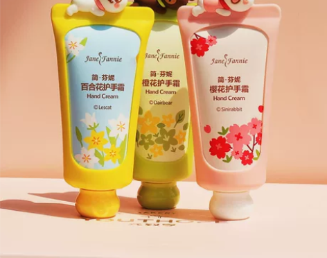 简芬妮护手霜橙花樱花防干裂滋润补水嫩肤便携...