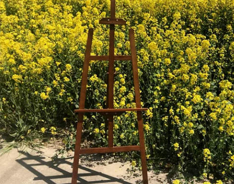 1.5米出口欧式白色画架 实木黑色木质画架...