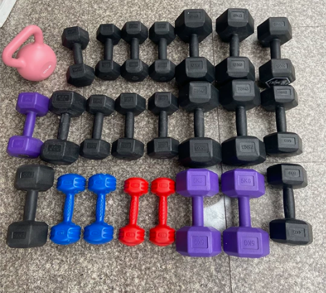 特价处理小重量瑕疵款六角环保哑铃 如图,轻...