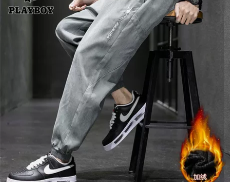 花花公子2022冬季新品潮男士韩版修身贾荣...