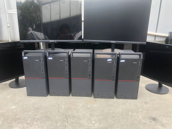 5套组装机 全新因教育部门公司关门 i3 ...
