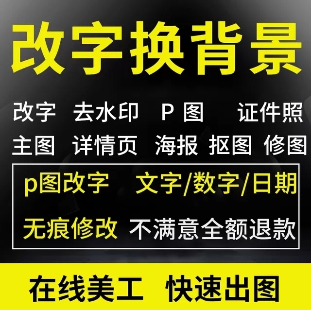 P图 改数字 去水印 改尺寸等 图片处理...