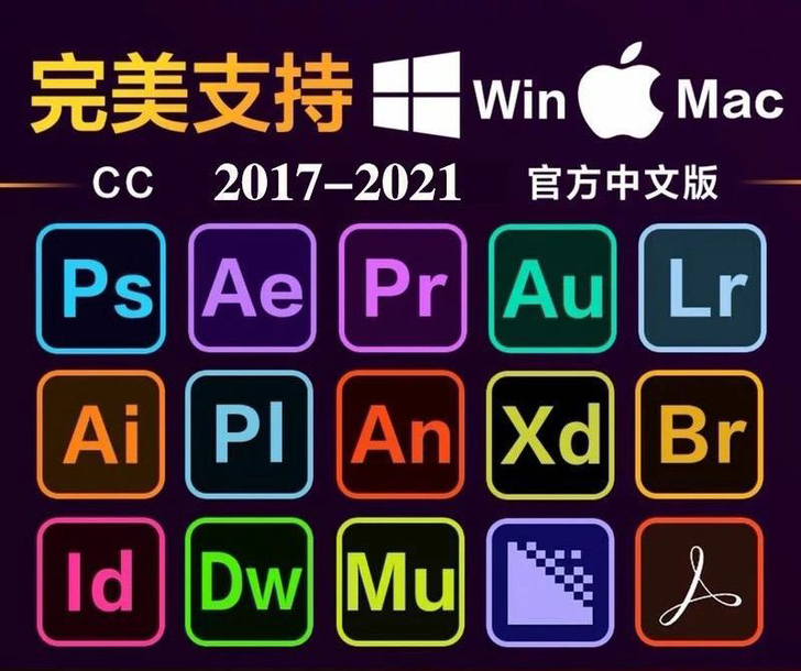 ps、pr、ae、au等等软件安装包中文版...