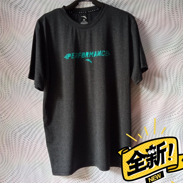 全新安踏男装速干冰丝短袖T恤夏装运动休闲时...