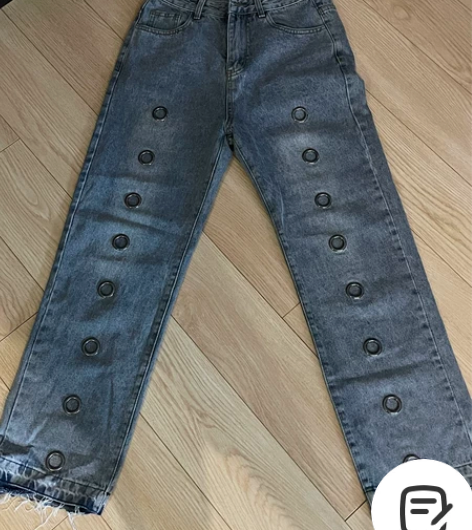 休闲个性牛仔裤 牛仔裤闲置 尺码 m  3...