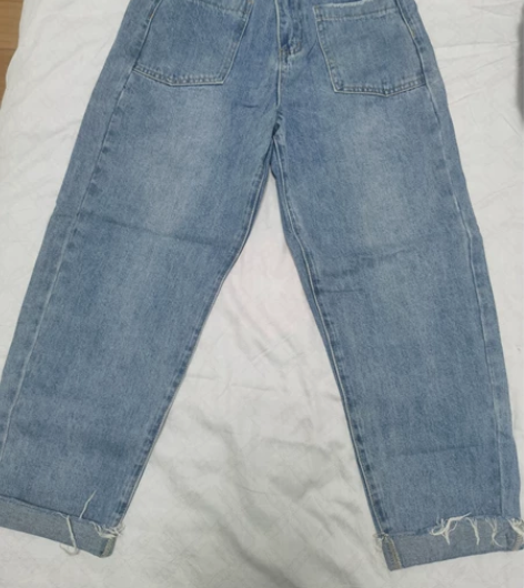 显瘦牛仔裤，九分那个样子，M码，穿二洗二，...