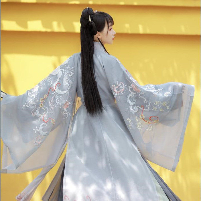 出社【麟星瑶】汉服女中国风原创正品魏晋交领...
