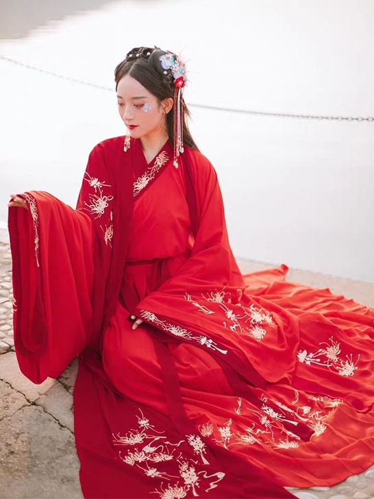 ⑩正版汉服出租/司南阁，宴山亭，魏晋交领汉服