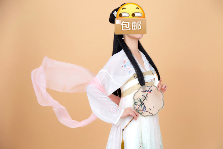  汉服：麦欧珀  画皮刺绣款  4米摆  ...