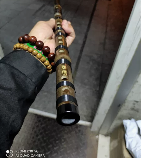 全新老料整节两节紫竹笛原价369的苦竹笛子...