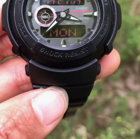 卡西欧G-300ML实拍 本人笨 不会调指...