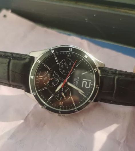 ?卡西欧CASIO手表男士正品简约防水皮带...