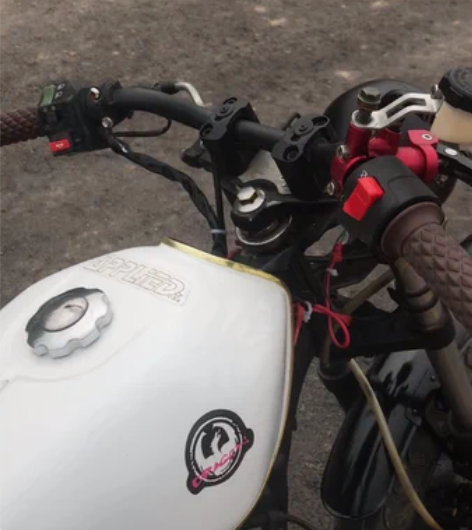 自改地平线改复古150，隆鑫发动机风冷，发...