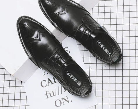 【1212价】布洛克男士商务鞋子男鞋潮流韩...