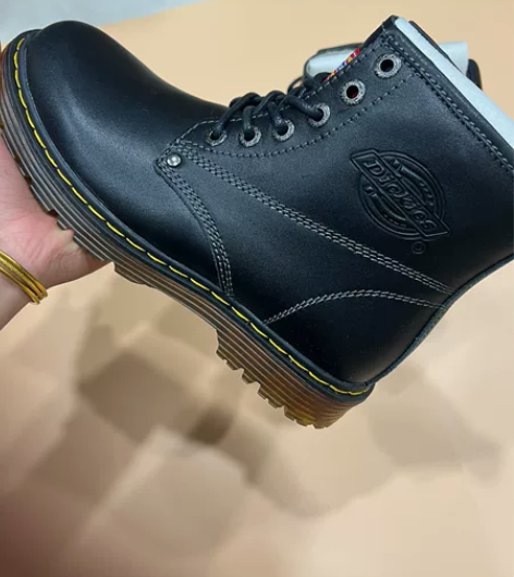 Dickies马丁靴男高帮秋冬季英伦风真皮...