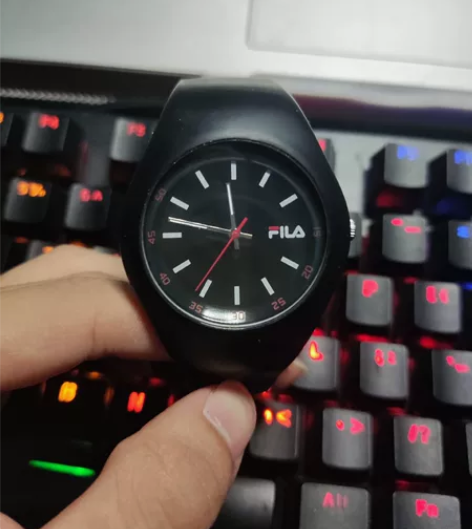FILA/斐乐时尚潮牌正品硅胶果冻石英表情...