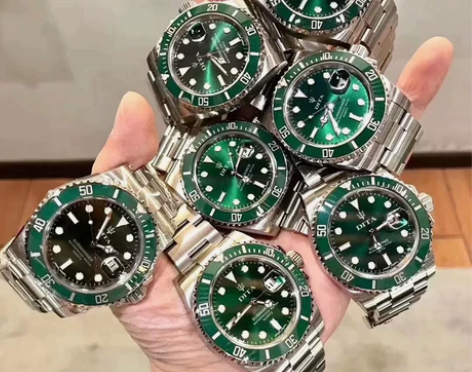 瑞士正品绿水鬼机械男表全自动夜光防水黑水鬼...