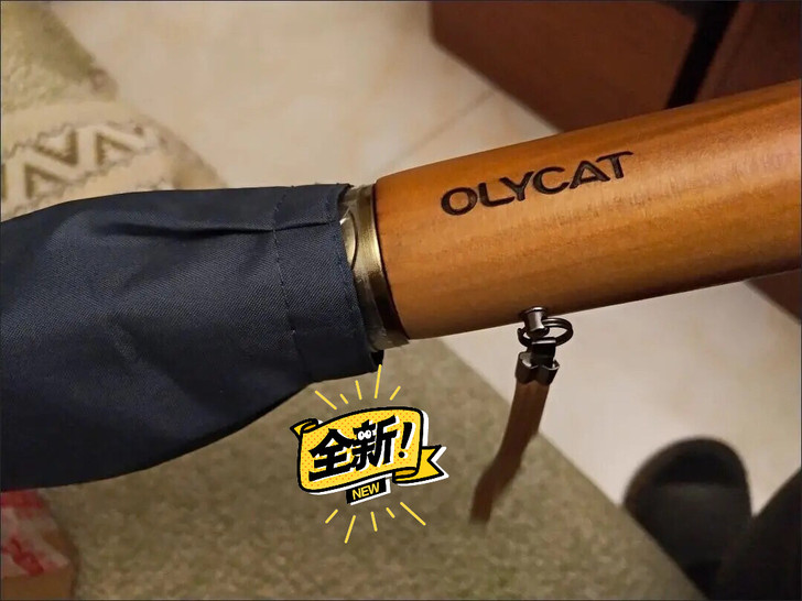 英伦复古雨伞OLYCAT木柄双层加粗结实大...