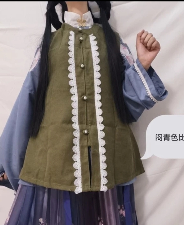 兰若庭钟灵记南阁原创兔了吧唧明制对襟短衫秋...