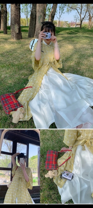 【出】杉水集汉服 | 春日宴 汉服立领半袖...