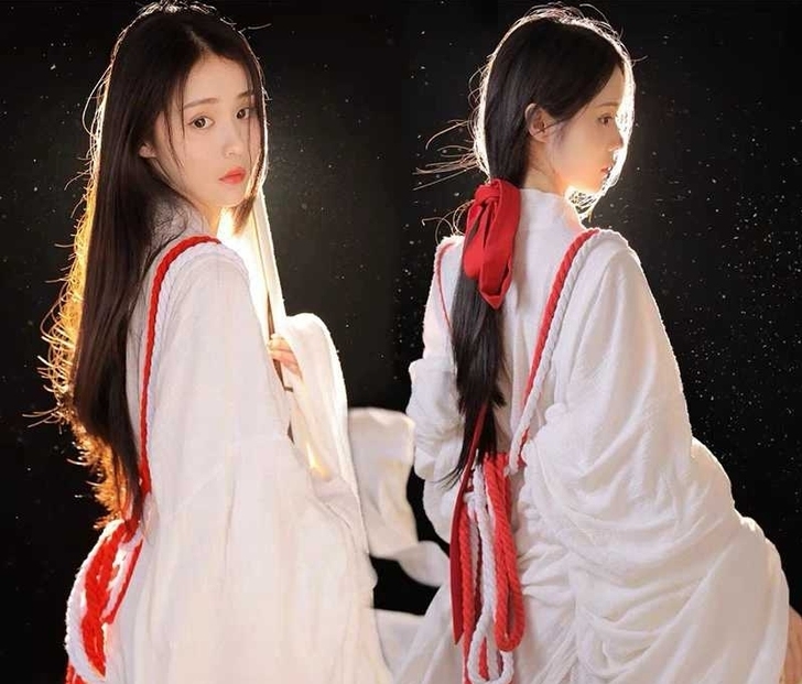 急需用钱，神明少女秋装汉服魏晋齐腰，一洗一...