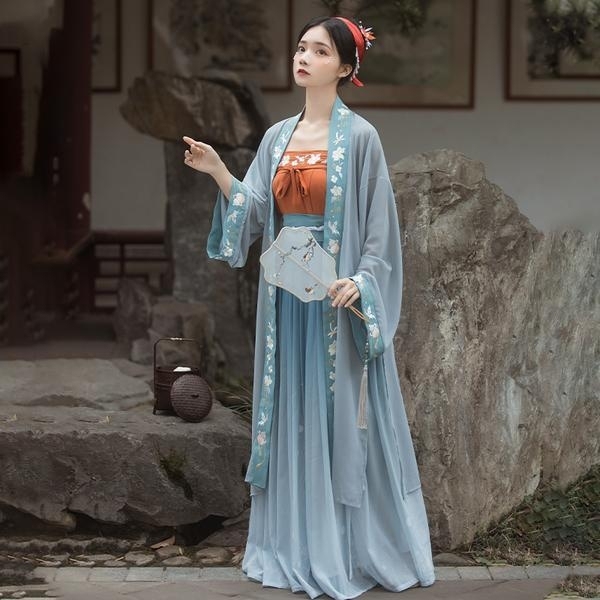 醉雨朵花间酒原创正品汉服女中国风白菜全套宋...