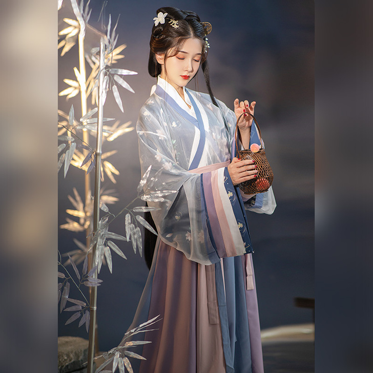 醉雨朵岁岁原创联名款齐腰中国风晋制