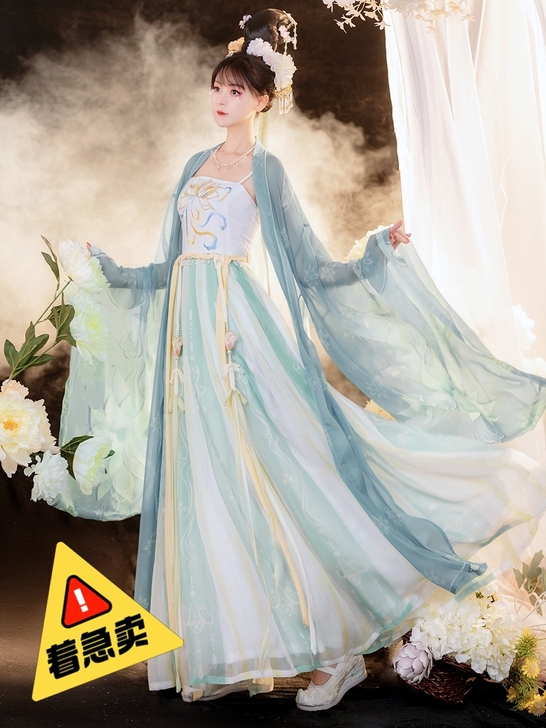 雨菡如梦霓裳原创秋季汉服女唐制大袖衫诃子裙...