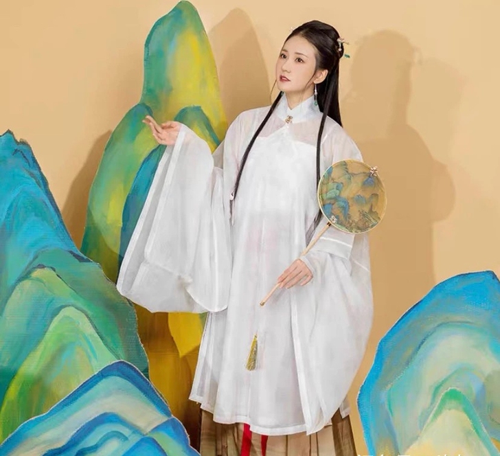花朝记沧海明制立领衫