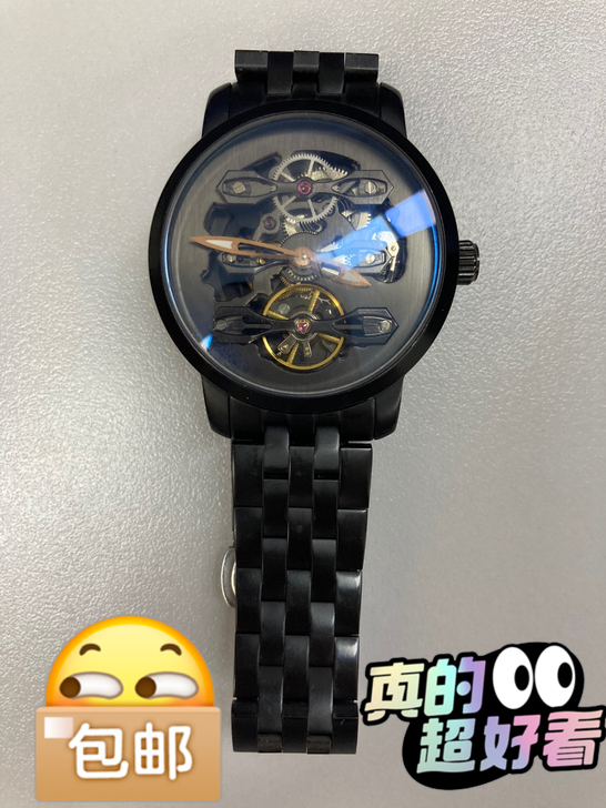 AILANG艾浪镂空精钢自动机械表