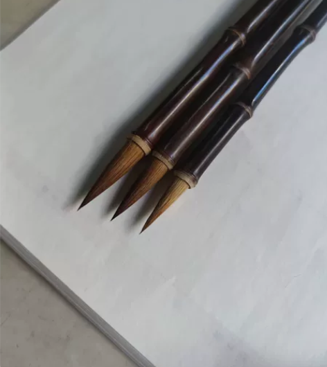 狼毫毛笔,天然紫竹毛笔,弹性好,适合多种字...