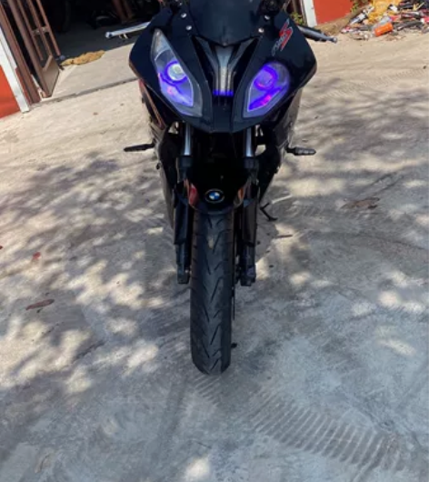 宝雕双r摩托车小忍者，sc排气声浪澎湃，恶...