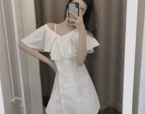 厌世风连衣裙网红显瘦仙女超仙桔梗裙港风少女...