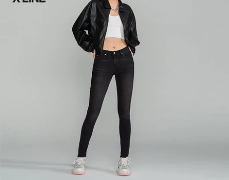 LeeXLINE 经典款418修身中腰窄脚...