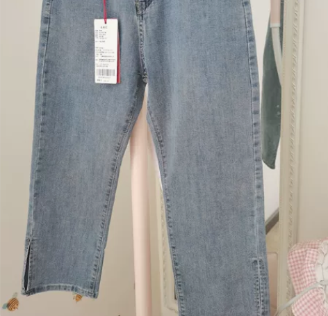 虎都女士七分牛仔裤，全新带吊牌，裤长74厘...