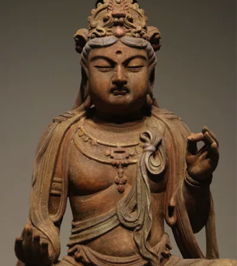 木雕.观音菩萨坐像，楠木， 造像静穆深沉 ...
