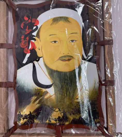 牛皮工艺画作品，收藏极品，长约30厘米，宽...