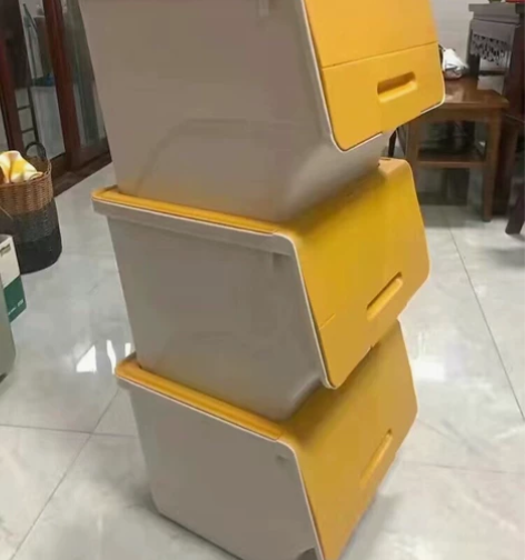 斜口式收纳箱 儿童玩具收纳盒大号塑料家用多...