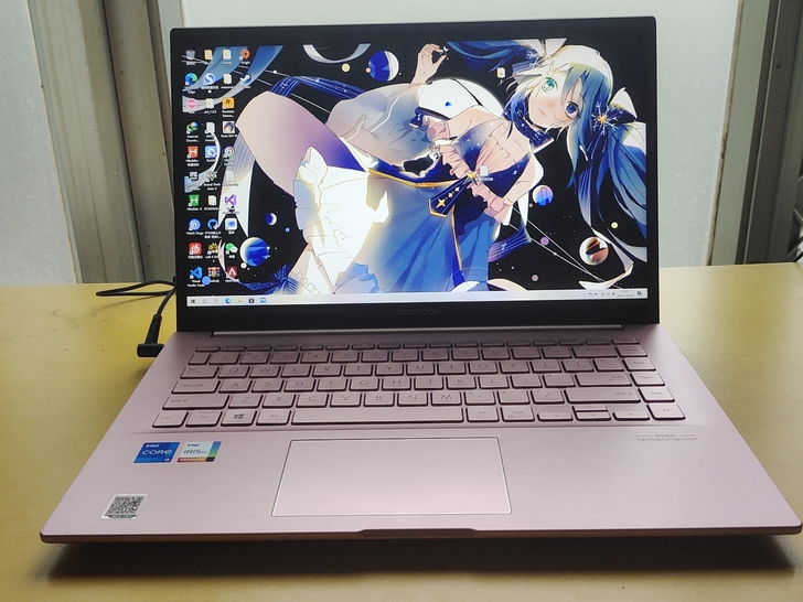 华硕a豆14刚买没几个月,箱子还在,千玺粉...