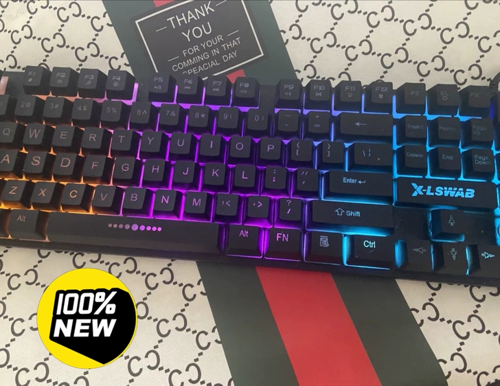 键盘牧马人同款机械手感游戏键盘静音台式电脑...