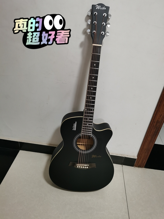 威伯单板民谣吉他初学者专用男女生新手入门练...