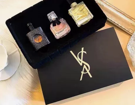 圣罗兰自由香水三件套小样黑盒 黑鸦片7.5...