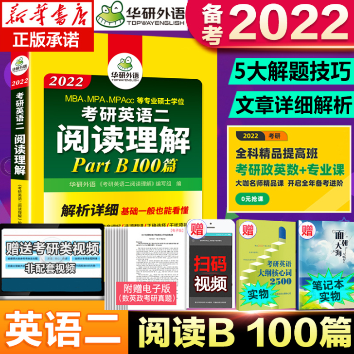 华研外语 备考2022考研英语二阅读理解p...