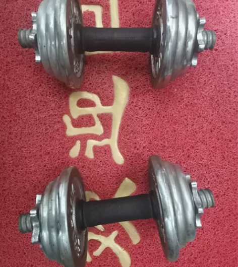 一对哑铃，应该是10kg的，喜欢的东丽湖自...