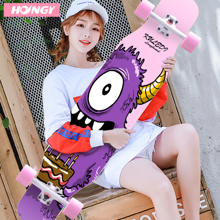 弘鹰专业滑板长板初学者成人青少年刷街韩国男...