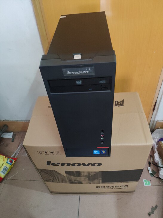 联想全新库存四核台式商务电脑主机全新库存四...