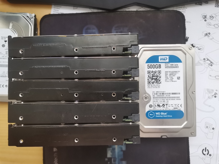 西部数据500G机械盘，西部数据蓝盘，3....
