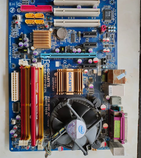 技嘉GA一EP31一DS3L拆机主板，成色...
