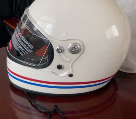 AMZ复古摩托车头盔男四季哈雷机车安全帽女...