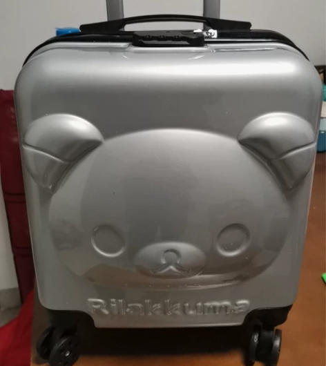 全新 18寸登机银小熊 拉杆箱 新旧程度 ...